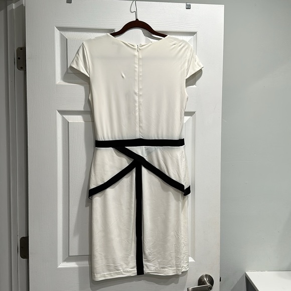 Victoria’s Secret Classic Contrast Dress - Worn 1x Circa 2013 Sz Med Soft Peplum - Picture 3 of 8